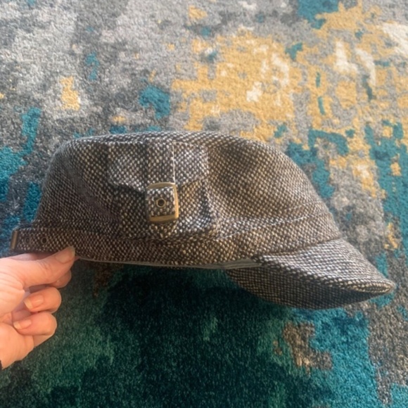 Broner Wool Blend Brown Tweed Hat Cap XL XLarge Lined Adjustable - Picture 2 of 6
